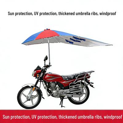 Thickened Motorcycle & Tricycle Canopy: UV & Windproof Sun/Rain Protection
