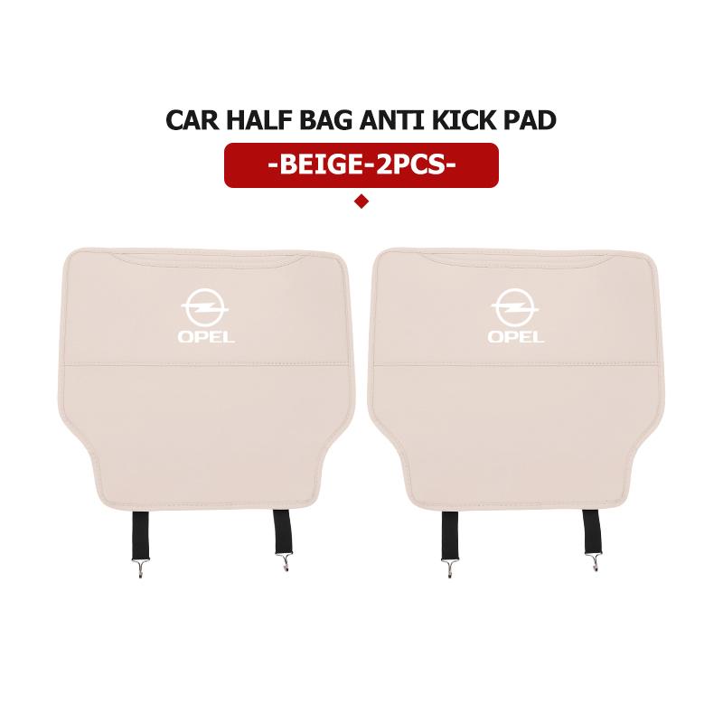 AAAYQ1 Leather Car Seat Back Protector Mat Prevent Dirty Anti Kick Pad For Opel Vectra Zafira Meriva Mokka Grandland Vivaro Antara