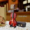 Elegant Mini Violin Figurine for Home and Office Decoration