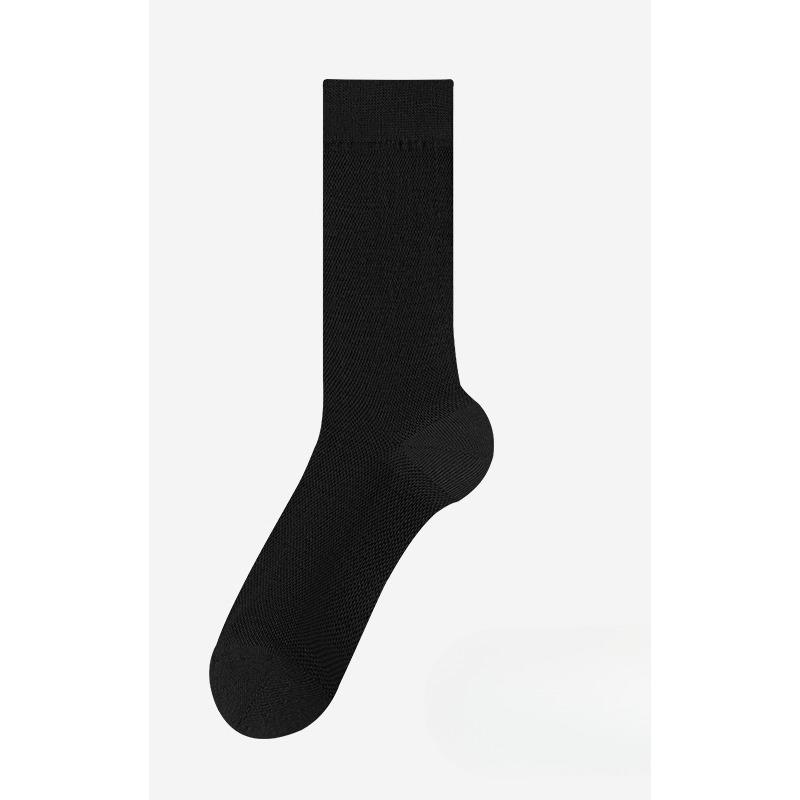 Men's Extended Mid-calf Socks, Solid-colored Long Socks, Antibacterial and Deodorizing, Thin Breathable Socks for Spring and Summer