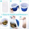 Filter Storage Pool Skimmer Socks Nylon Swimming Pool Filter Socks For Baskets Skimmers White Pool Supply