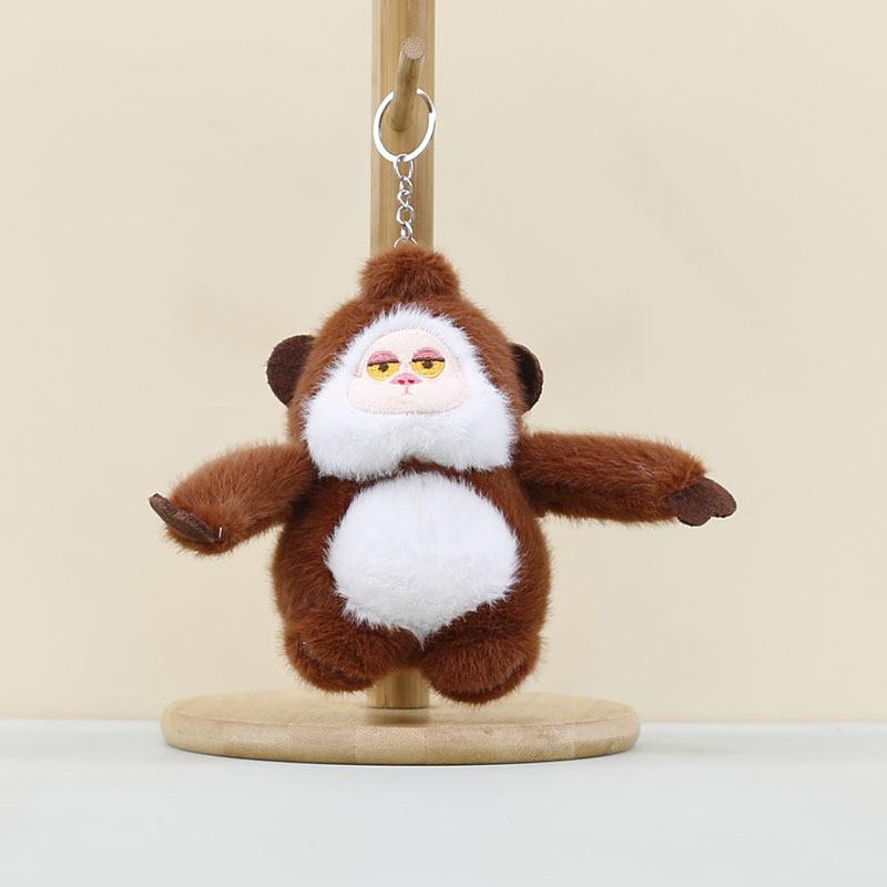 King Cute Kong Keychain Cartoon Stuffed Monkey Plush Toy Perfect Keyring Doll