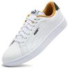 Puma Baskets Basses Classiques Décontractées Grounded Perf Baskets Unisexe Blanc Gris 398418-01