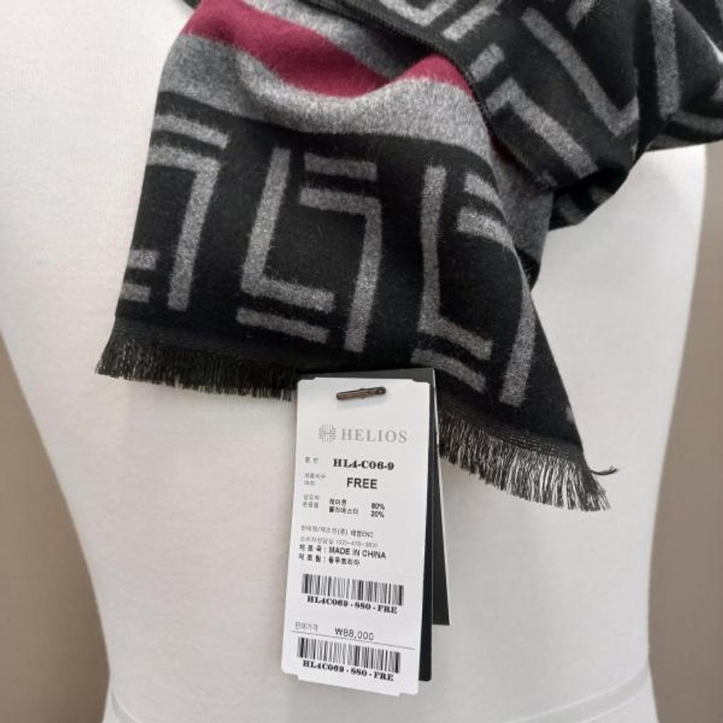 Men's Winter TR Fleece Geometric Muffler HL4C069