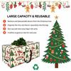 Oxford Cloth Christmas Organizer Bag Cartoon Print Christmas Ornament Storage Bag  Ornaments