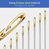 60/12Pcs Blind Needles Sewing Stainless Steel Elderly Needle Side Holes No Need for Threading Manual Household Diy Jewelry