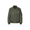 UNIQLO Solid Color Zipper Baseball Collar Pilot Cotton Jacket Unisex jackets Dark-Olive 442143-57