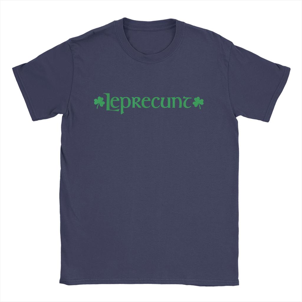 Leprecunt Irish St Patricks Day T Shirt Summer Novelty T Shirts Couple Pure Cotton Oversized Clothes Short Sleeve Vintage Tops