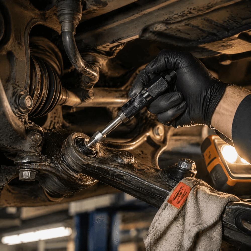 Herramienta Desatascadora de Engrasador de Alta Presión Construcción Metálica Robusta Limpiador de Engrasadores Reparación de Automóviles