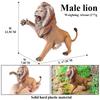 Oenux Original African Wild Animals Simulation Savage Bengal Tiger Siberian Tiger White Tiger Lion PVC Model Educational Toys