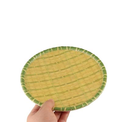 Dessert Plates Imitation Bamboo Weaving Hot Pot Vegetable Plate Melamine Multiple Styles Barbecue Plate Green Serving Plate Home