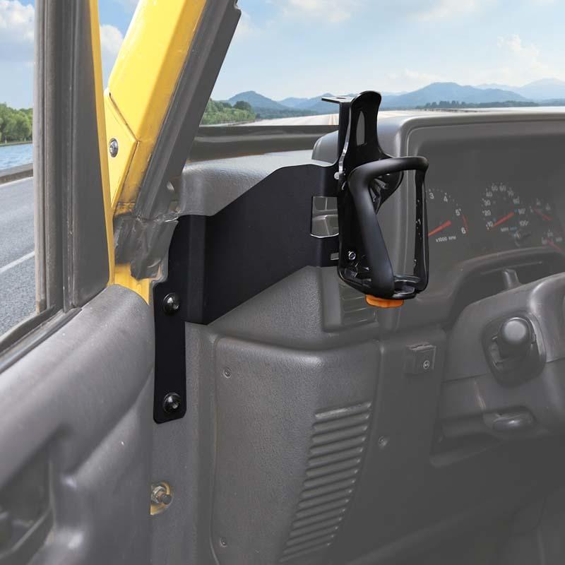 Car Central Console Water Cup Mobile Phone Stand Bracket  Fit For Jeep Wrangler TJ 1997-2006 Car Interior Accessories