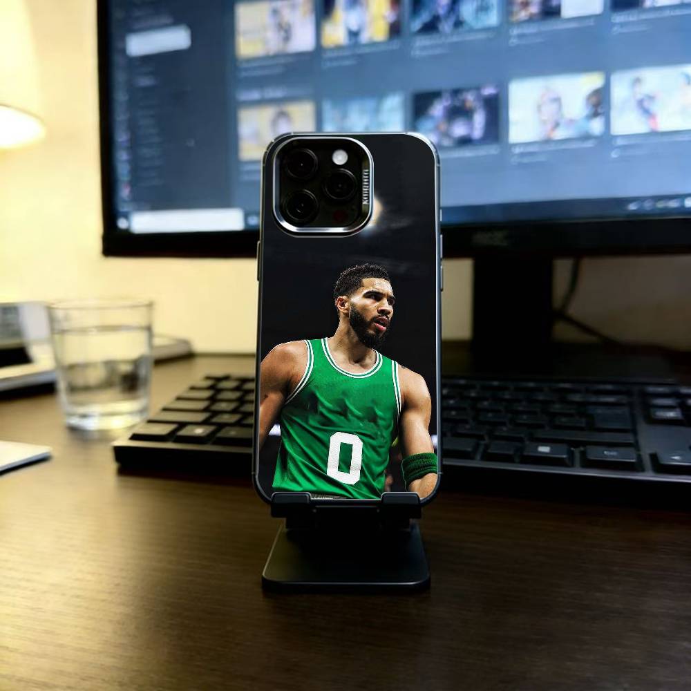Jayson Tatum Phone Case For iPhone 17,16,15,14,13,12,11 Plus,Pro Max,XS,Colored Silver Plated Inside Cover