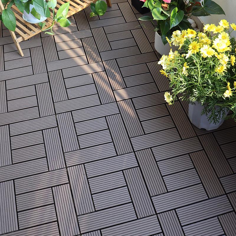 Premium WPC Outdoor Flooring: Anti-corrosion, Anti-slip, Easy Assembly for Patio, Balcony, Courtyard.
