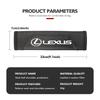 For Lexus Car Seat Belt Leather Safety Shoulder Covers Auto Accessories CT200H ES250 ES300H IS250 IS200 GS300 GS460 GX470 LS400