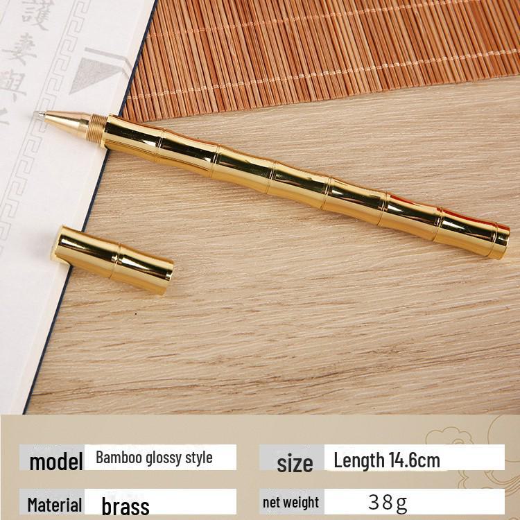 Brass Signature Ballpoint Pen Elegant Business and Graduation Gift, Ideal for Students and Professionals