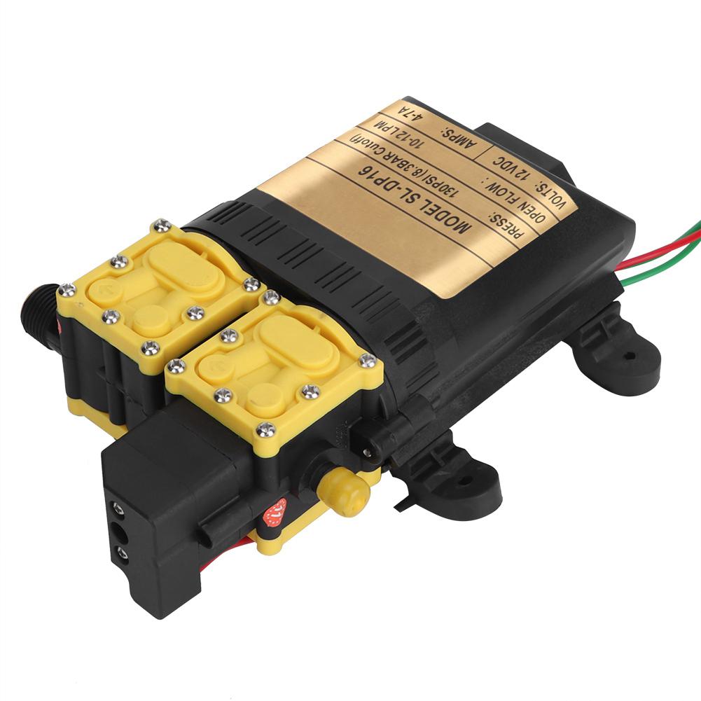 12V High Pressure Double Head Diaphragm Water Pump Electric Water Sprayer Pump