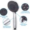 Handheld Shower Head ABS Chrome Plated Modern Minimalist Spray Massage Rainfall Bathroom Spa High Pressure Handheld Shower Head