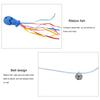 Yousheng Cat Teaser Fish Design Scratch-resistant PVC Stick Catnip Kitten Teaser Stick for Casual