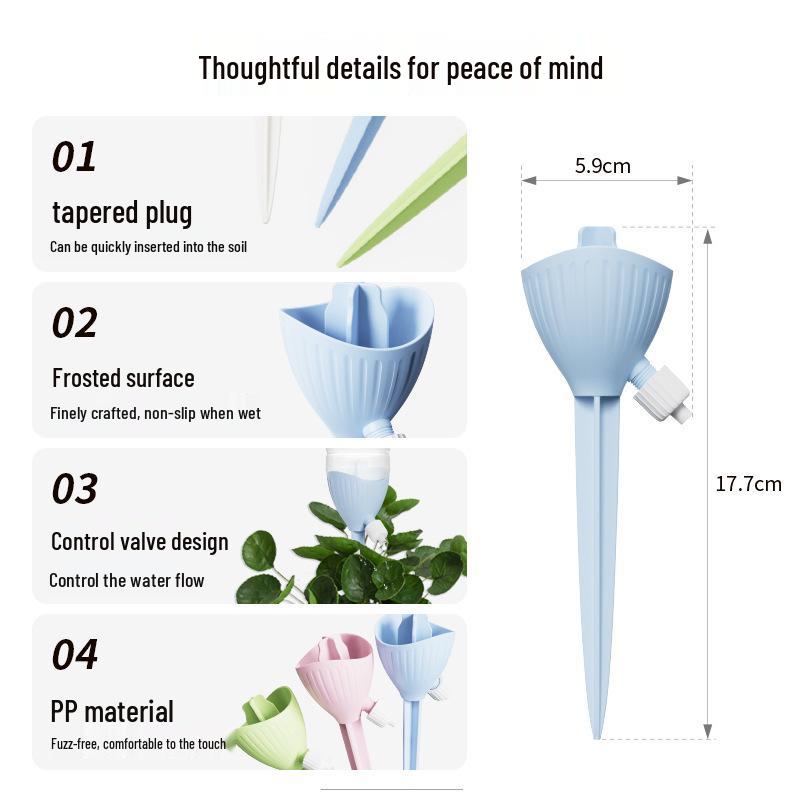 Adjustable Flow Drip Irrigation Device - Automatic Watering System for Flowers
