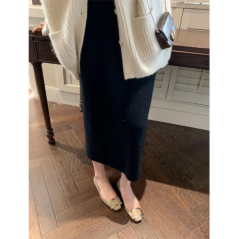 Spring Summer Shoes Women Ballerina Flats Elegant Office Ladies Brand Single Shoes Soft Plus Size 42 Red Black Plus Size 42