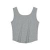 MOAA Shaped & Ribbed Top Sleeveless (Gray)