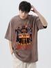 The Morning Ritual Coffee Funny Washed Retro Men T Shirts Summer Cotton T-Shirts Breathable Loose Clothes Hip Hop Street Tees