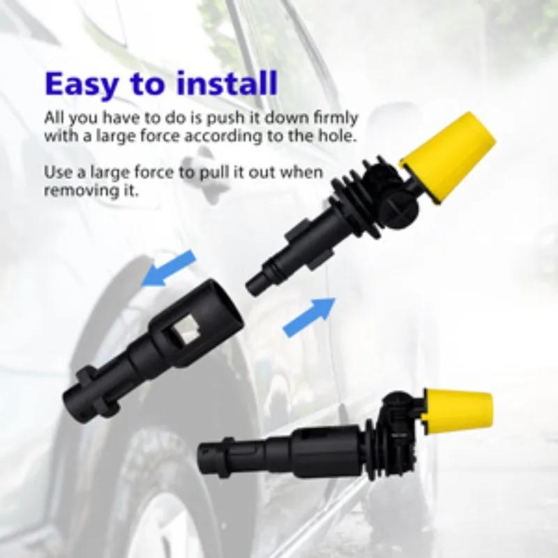 360 Degree Rotating High Pressure Washer Gun Nozzle Adjustable Angle High Pressure Sprayer Turbo Car Cleaner Adapter for Karcher
