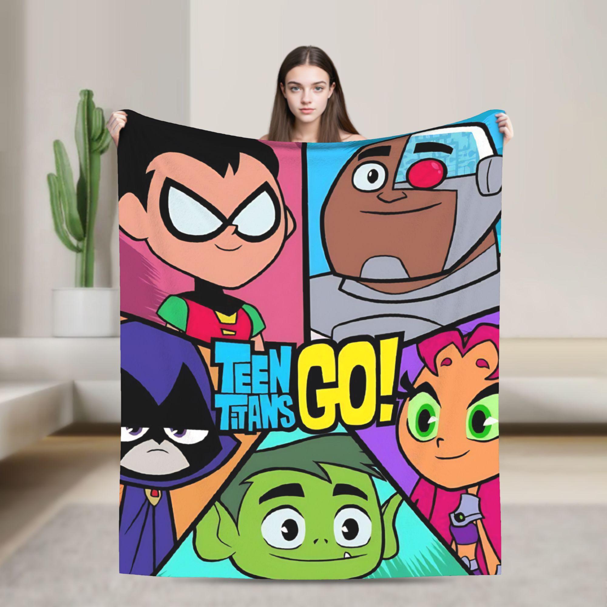 

Плед Teen Titans Go Beast Boy для дивана, мягкий пушистый плед 50x60 дюймов, разные размеры, покрывало на все сезоны. 75x90cm