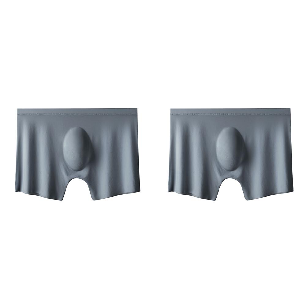 2 stk Herre Truser Herre Ice Silk Boxers Sømløse Sexy Undertøy Mann Ultratynn Pustende Boxershorts Herre Underbukser Boxershorts