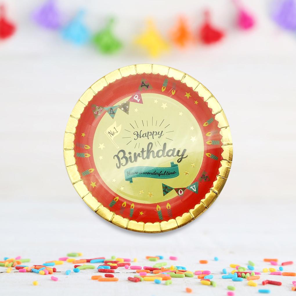 6Pcs Disposable Cakes Paper Tray Round Cake Boards Dessert Plates Cardboard Circle Bases for Birthday Day