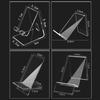 Acrylic Desktop Transparent Cell Phone Holder Lazy Phone Stand Clear Rack For iPhone 16 15 14 13 12 Samsung S25 S24 Xiaomi Mount