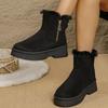 Cross-border Winter New Thick-soled Velvet Thickened Snow Boots Women's Side Zipper Warm Towel Short Boots Cotton Shoes