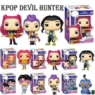 K-pops Demons Hunters Anime Figure Rumi Zoey Mira Saja Boys Action Figure Cosplay Vinyl Ornament Figures Toy Fan Gifts
