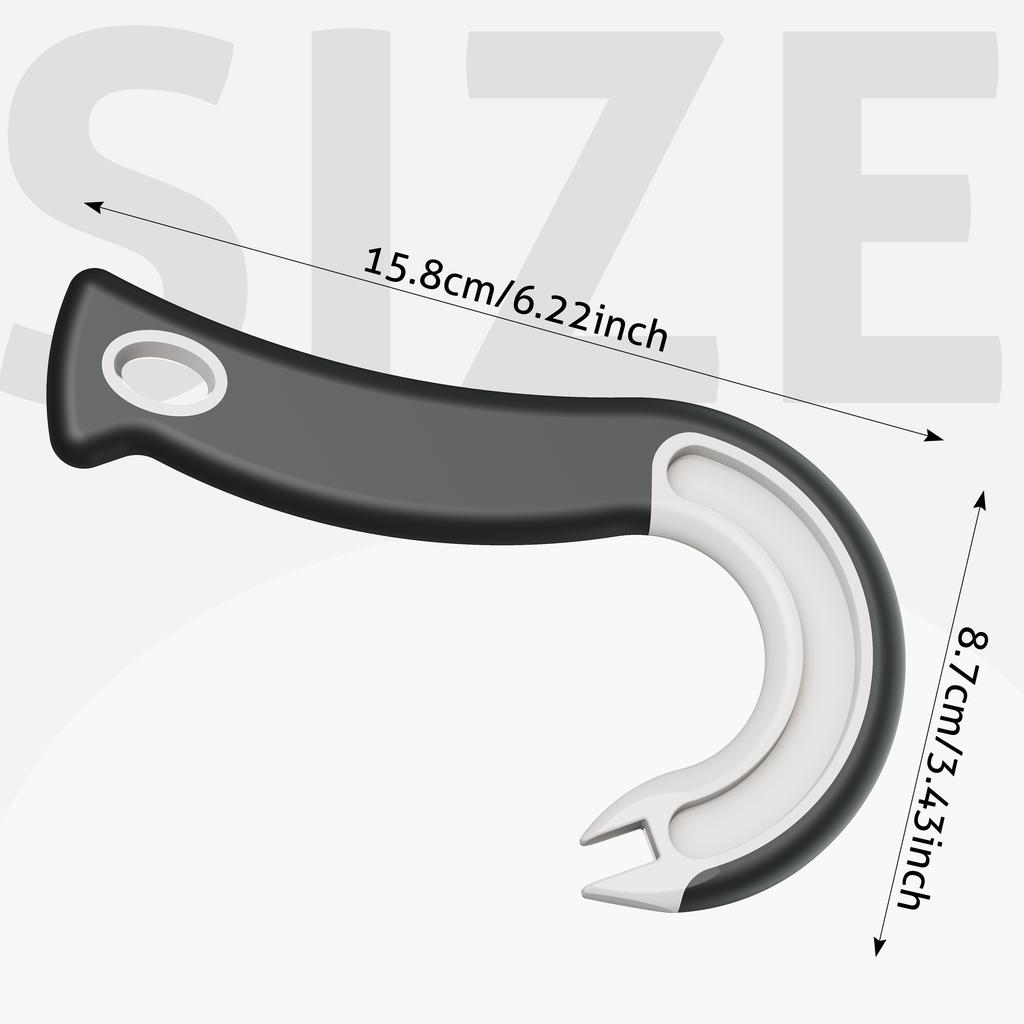 New Design Easy-Grip Hook Can Opener - Durable Plastic, Perfect for Home & Restaurant Use, Ideal Christmas Party Accessory