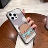 BUBU DUDU Cartoon For IPhone 17 16 15 11 12 13 14 Pro Max Plus Pro Corrugated Translucent Back Phone Cover