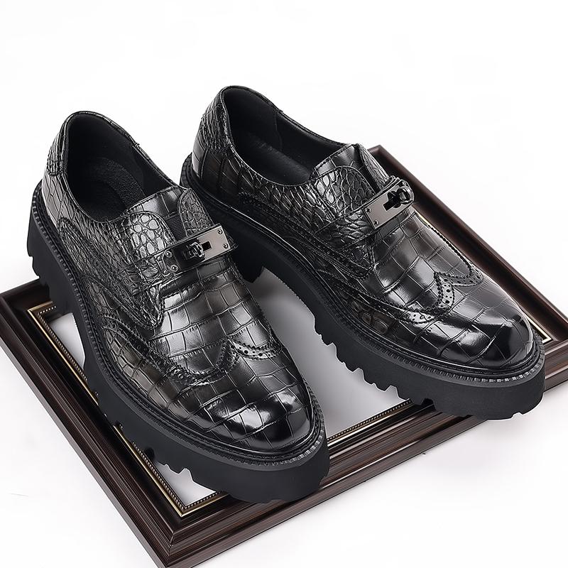 Mode Mode Herren Luxus Lässige Lederschuhe Elegante Weiche Herren Plateau Slipper Handgefertigte Mokassins Atmungsaktive Freizeitspazierschuhe