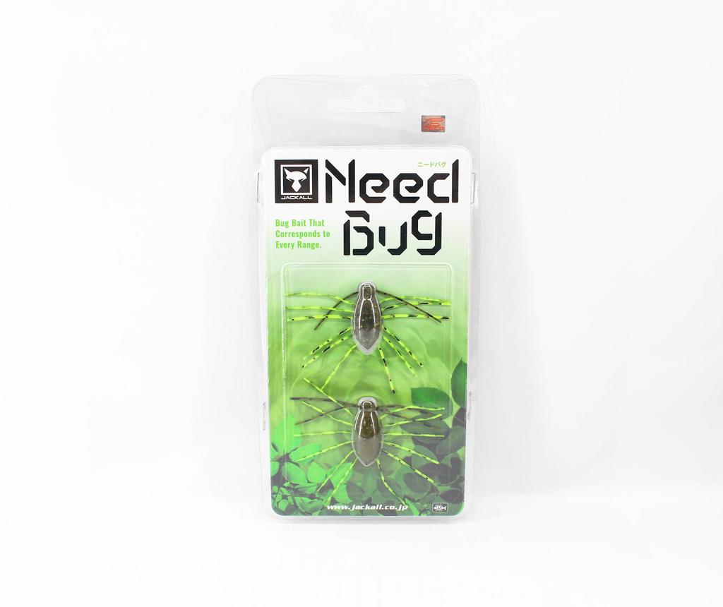 Jackall Need Bug 28.5mm Floating Lure Green Pumpkin Chart Flakes (5119)