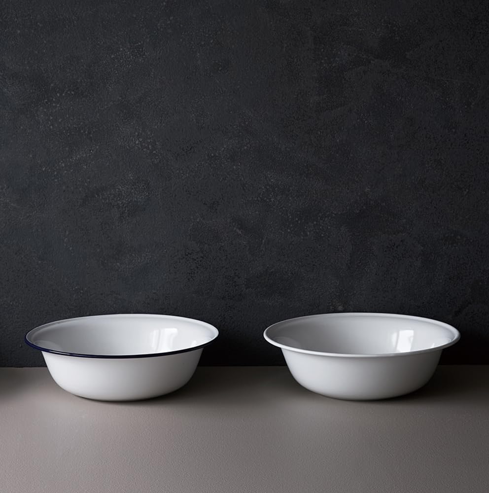 Nodahoro Enamel Wash Basin, 4L, Bathtub, Footbath, Made In Japan, White