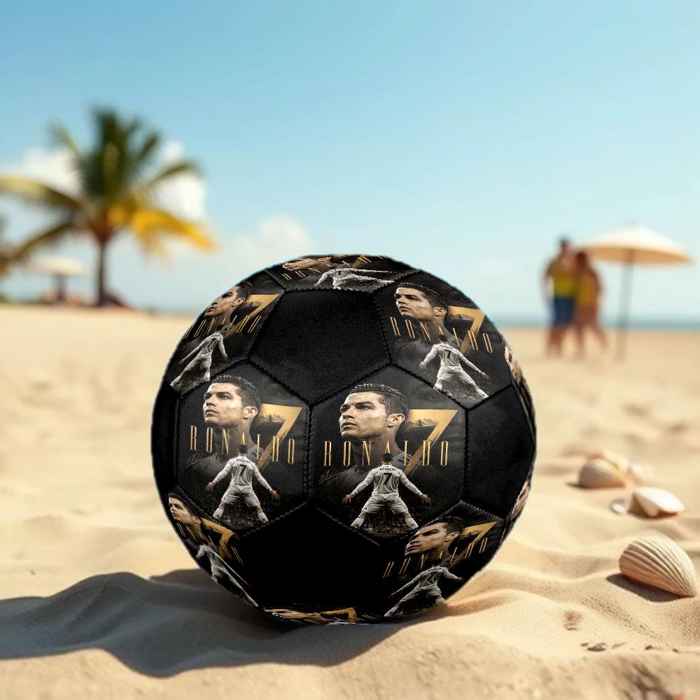 1pc Cristiano Ronaldo Soccer Ball Size 5 Indoor Soccer Ball Fashion Colorful Backyard Game - Great For Sports Fans Gift HE20