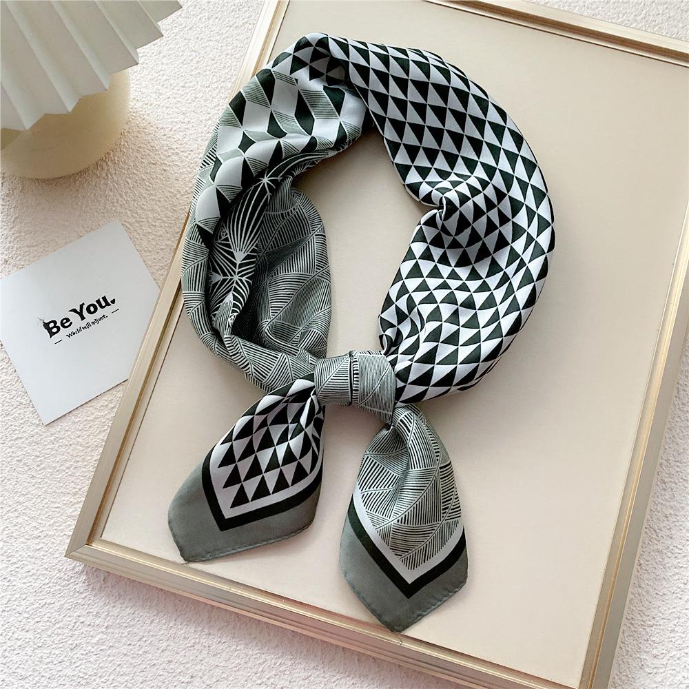 70 Silk Square Scarves for Women - Fashionable Lightweight Neck Protection for Spring, Summer, Autumn. Perfect for Matching Shirts & Ideal for Moms.