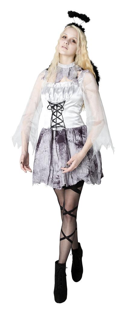 Party City Ghost Cosplay Ghost Angel Gray Women's