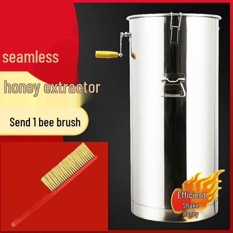 Compact Stainless Steel Honey Extractor & Beekeeping Set