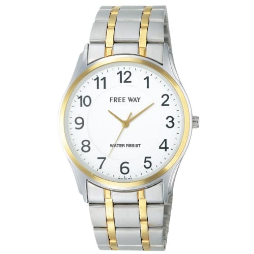 

Citizen Q&Q FREE WAY Metal Collection Analog Watch, White, AA93-4000, Men s