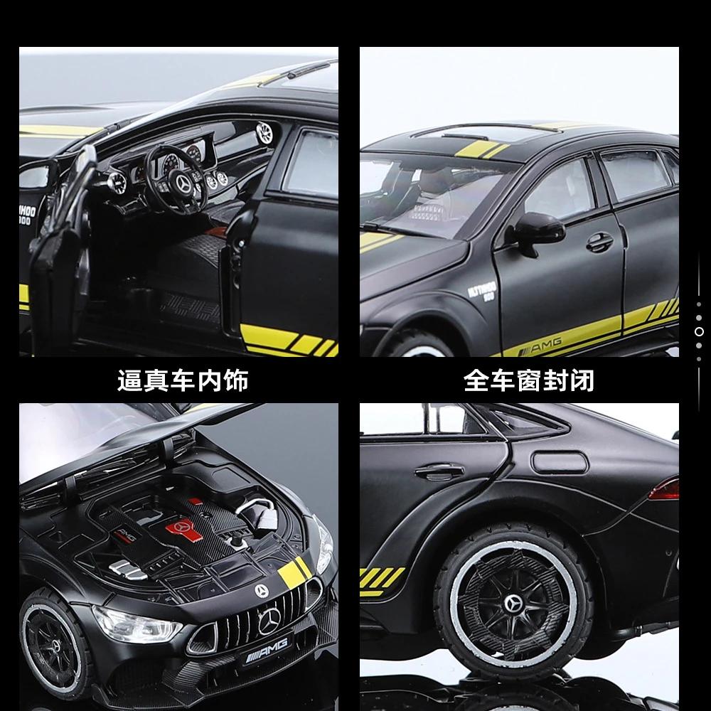 1:24 Mercedes Benz AMG GT63 Alloy Car Model Diecasts Metal Racing Car Simulation Sound Light Collection Kids Toy Gift