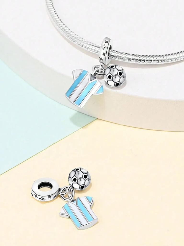 Charm Bead Charms Plata copper Colors Blue Sea Eye Sea Pearl Bead Charms Charm Pendant for Authentic Bracelets for Women Do It Yourself Jewellery Love