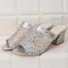 Dámské sandály Dámské letní pantofle Boty Sandály na vysokém podpatku Módní kamínkové Sandale Femme Zapatos De Mujer Tacones