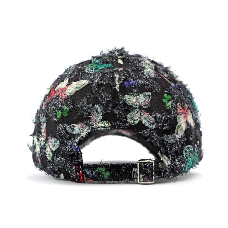 Women's Summer Sunscreen Butterfly Printed Hard Top Baseball Cap