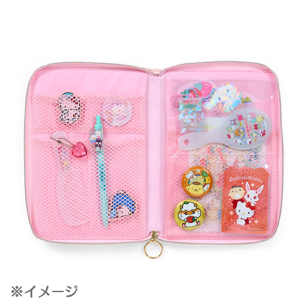 Jornal Sanrio 50º Personagens Sanrio Bolsa Funcional Armazenamento Aço x x Idade recomendada 3 anos ou mais 301914 Estojo Múltiplo (Aniversário de Morango)
