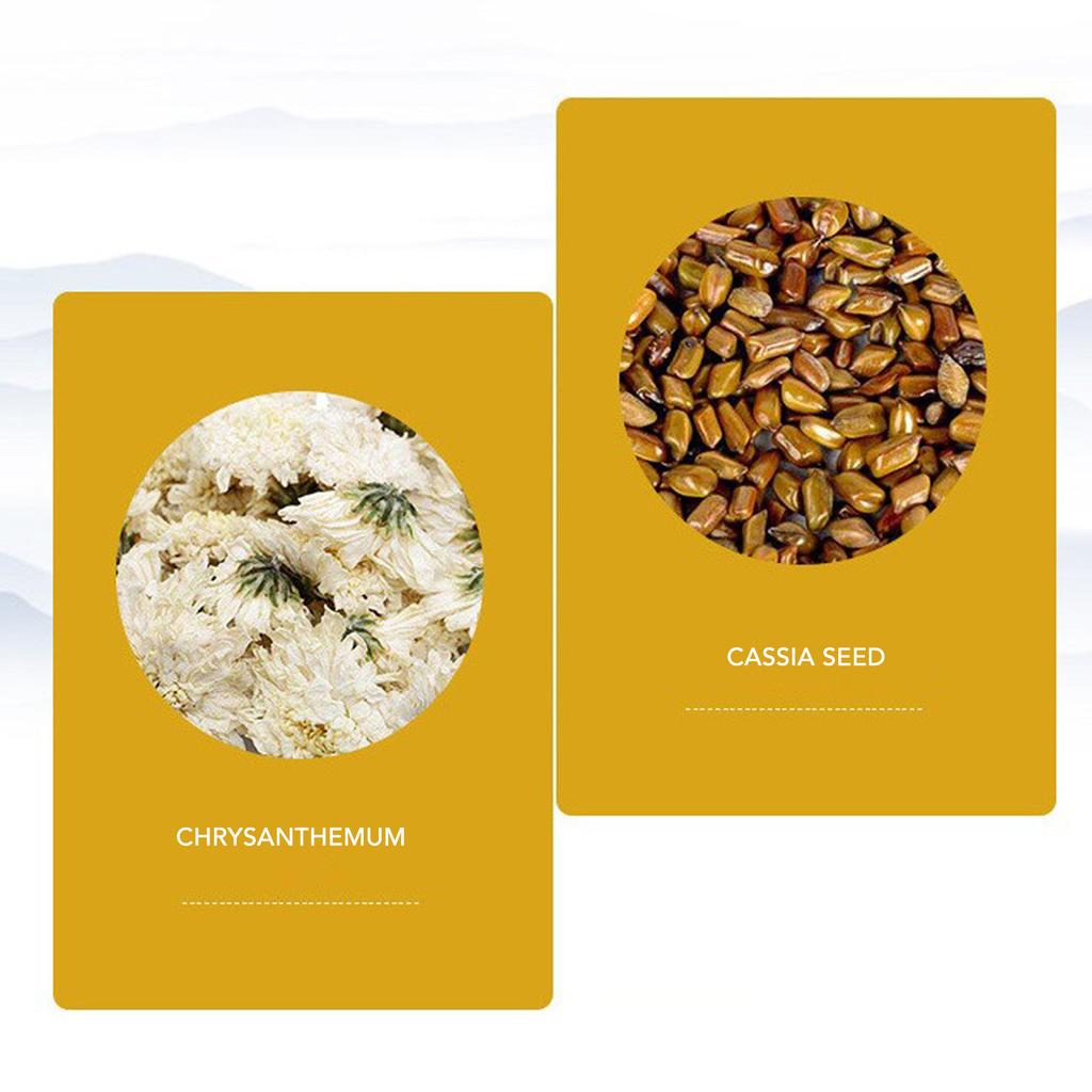 Krysantemum Kassiafrø Teposer 30 stk 150g Individuell pakning Urtete-poser for lever